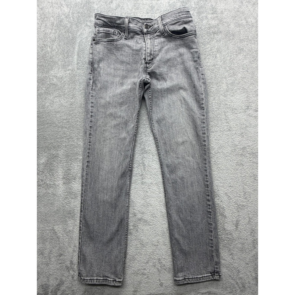 Levis 511 Jeans Mens Measured 30x29 Gray Slim Straight Stretch Casual Mid‎ Rise